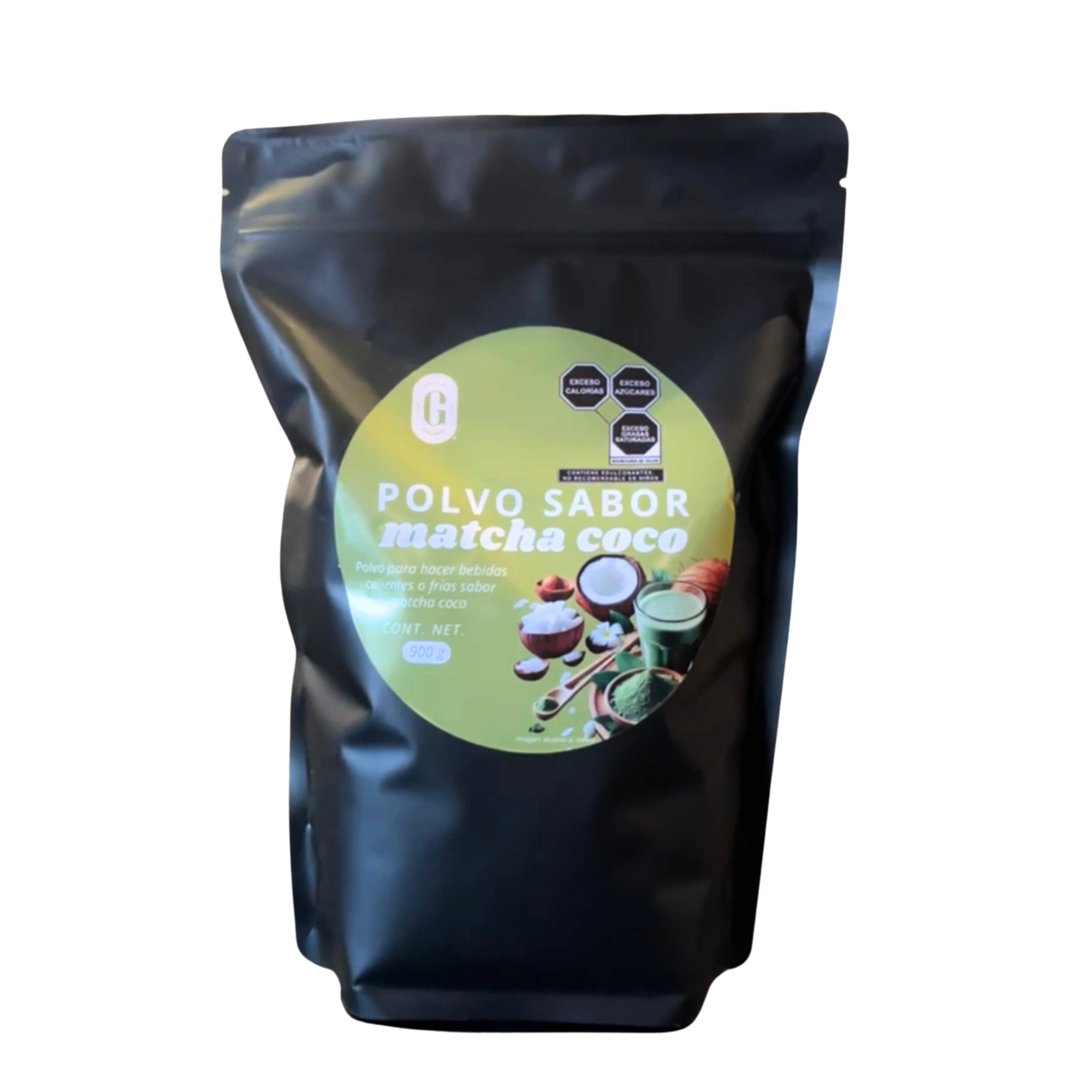 Polvo sabor matcha coco